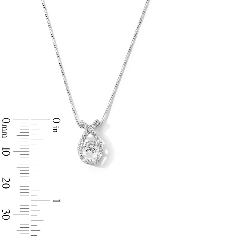 Main Image 2 of Unstoppable Love™ 0.50 CT. T.W. Certified Lab-Grown Diamond Loop Pendant in 10K White Gold (F/SI2)