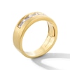 Thumbnail Image 3 of Vera Wang Men's 0.37 CT. T.W. Baguette-Cut Diamond Five Stone Band in 14K Gold