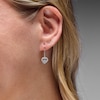 Thumbnail Image 2 of Unstoppable Love™ 0.12 CT. T.W. Certified Lab-Grown Diamond Heart Dangle Earrings in Sterling Silver (I/SI2)