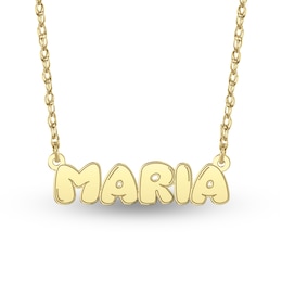 High-Polish Name Necklace (1 Line)