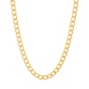 Thumbnail Image 2 of 5.1mm Curb Chain Necklace and Bracelet Set in Hollow 10K Gold