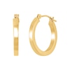 Thumbnail Image 2 of 17.0mm Square Tube Hoop Earrings in Hollow 14K Gold