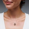 Thumbnail Image 2 of Unstoppable Love™ 0.10 CT. Certified Lab-Grown Diamond Solitaire Double Teardrop Pendant in Sterling Silver (F/SI2)