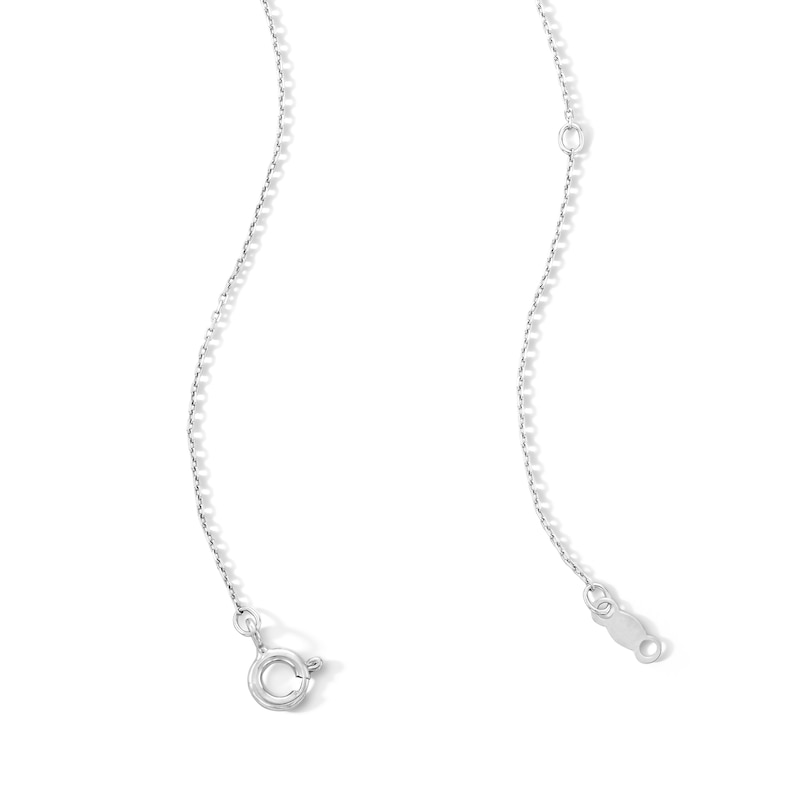 Main Image 3 of Unstoppable Love™ Certified Lab-Grown Diamond Accent Solitaire Double Infinity Pendant in Sterling Silver (F/SI2)