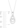 Thumbnail Image 4 of Unstoppable Love™ Certified Lab-Grown Diamond Accent Solitaire Double Infinity Pendant in Sterling Silver (F/SI2)