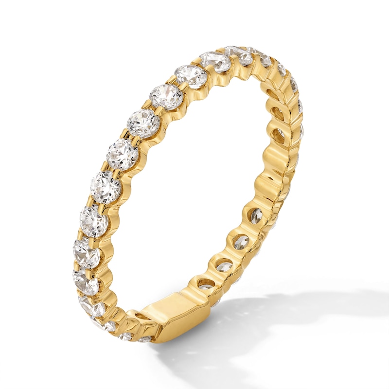 Main Image 2 of 1.00 CT. T.W. Certified Lab-Grown Diamond Eternity Band in 14K Gold (F/VS2)
