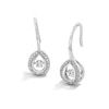Thumbnail Image 1 of Unstoppable Love™ 0.30 CT. T.W. Certified Lab-Grown Diamond Drop Earrings in Sterling Silver (F/SI2)