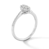 Thumbnail Image 2 of 0.25 CT. T.W. Marquise-Shaped Certified Lab-Grown Multi-Diamond Frame Promise Ring in 10K White Gold (F/VS2)