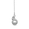 Thumbnail Image 2 of Enchanted Disney Villains Jafar Onyx and 0.065 CT. T.W. Black Diamond Heart Snake Pendant in Black Sterling Silver - 19”
