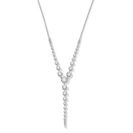Shooting Star 2.00 CT. T.W. Certified Lab-Grown Diamond "Y" Necklace in Sterling Silver (F/VS2)