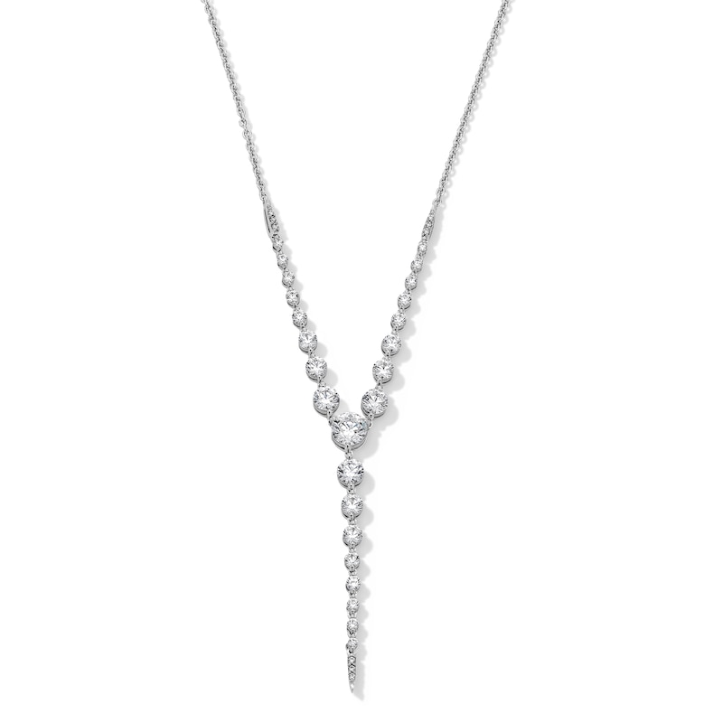 Shooting Star 2.00 CT. T.W. Certified Lab-Grown Diamond "Y" Necklace in Sterling Silver (F/VS2)