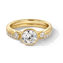 1.50 CT. T.W. Certified Lab-Grown Diamond Bridal Set in 14K Gold (F/VS2)
