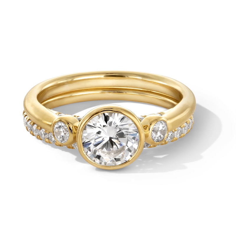 1.50 CT. T.W. Certified Lab-Grown Diamond Bridal Set in 14K Gold (F/VS2)