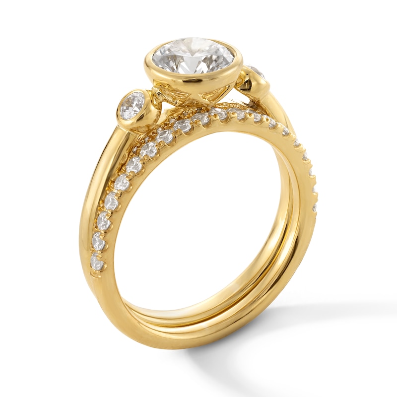 1.50 CT. T.W. Certified Lab-Grown Diamond Bridal Set in 14K Gold (F/VS2)