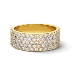 1.00 CT. T.W. Certified Lab-Grown Diamond Multi-Row Band in 14K Gold (F/VS2)