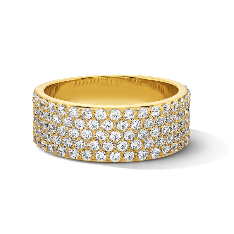 Main Image 1 of 1.00 CT. T.W. Certified Lab-Grown Diamond Multi-Row Band in 14K Gold (F/VS2)