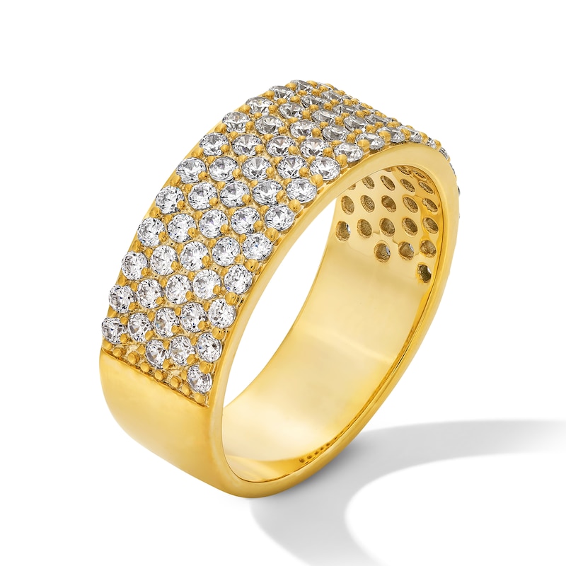 Main Image 2 of 1.00 CT. T.W. Certified Lab-Grown Diamond Multi-Row Band in 14K Gold (F/VS2)