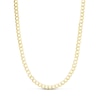 Thumbnail Image 1 of 4.4mm Curb Chain Necklace in Hollow 10K Gold - 24”