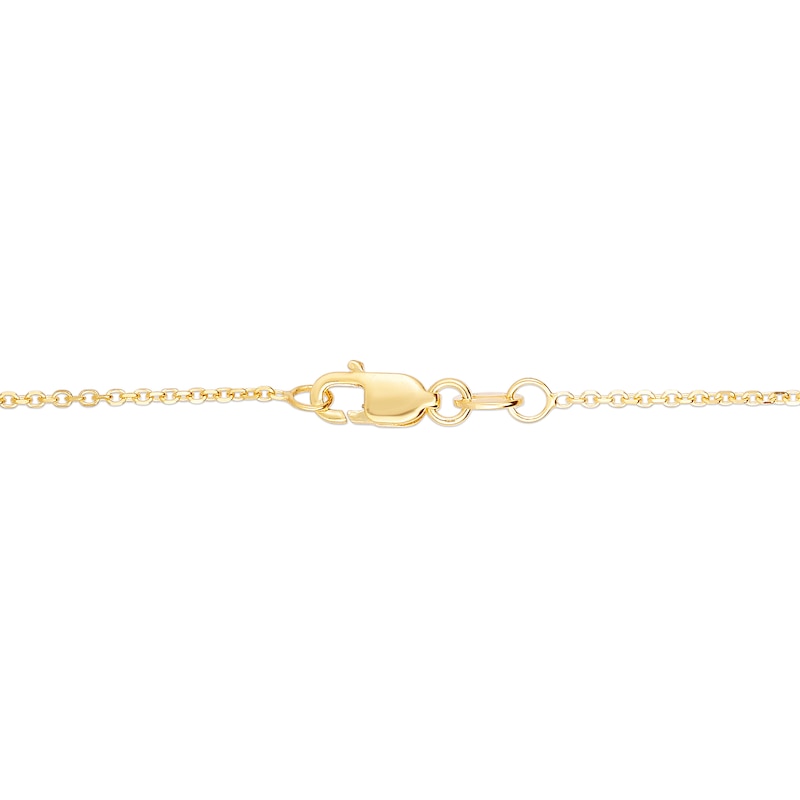 Main Image 2 of 1.1mm Cable Chain Necklace in Semi-Solid 10K White Gold - 18”