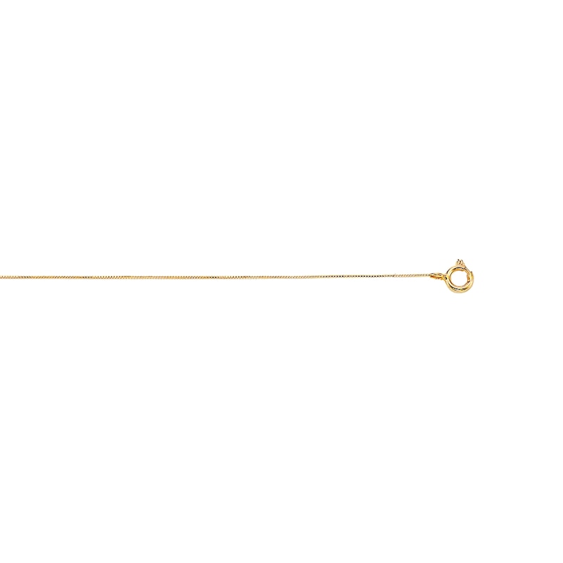 0.45mm Box Chain Necklace in Semi-Solid 10K Gold