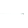 Thumbnail Image 2 of 0.87mm Cable Chain Necklace in Semi-Solid 10K White Gold - 20”