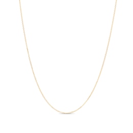 1.1mm Cable Chain Necklace in Semi-Solid 10K Gold - 20”