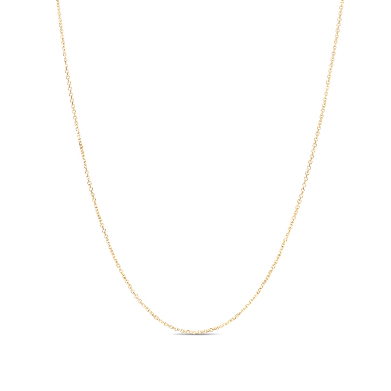 1.1mm Cable Chain Necklace in Semi-Solid 10K Gold
