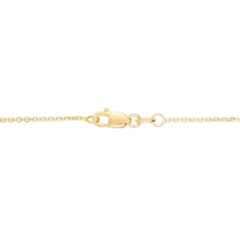 1.1mm Cable Chain Necklace in Semi-Solid 10K Gold
