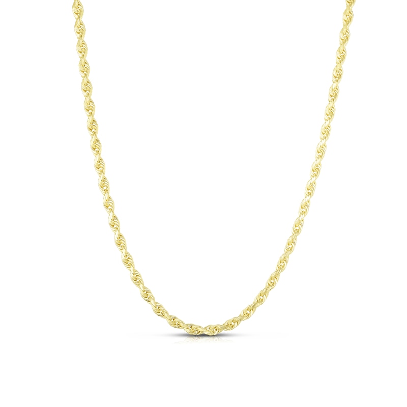 4.0mm Rope Chain Necklace in Solid 10K Gold