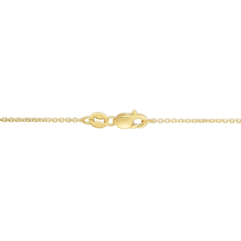 0.87mm Diamond-Cut Cable Chain Necklace in Semi-Solid 10K Gold - 16"