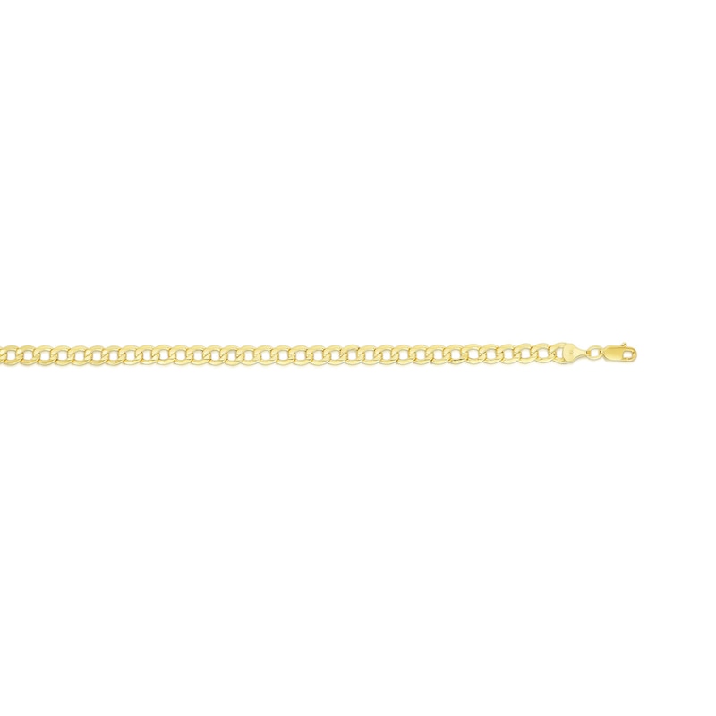 Main Image 2 of 5.3mm Curb Chain Necklace in Hollow 10K Gold - 24”