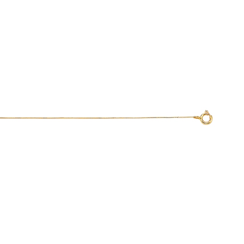 Main Image 2 of 0.45mm Box Chain Necklace in Semi-Solid 10K Gold - 18”