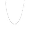 Thumbnail Image 1 of 0.87mm Cable Chain Necklace in Semi-Solid 10K White Gold - 16”
