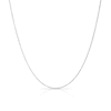 Thumbnail Image 1 of 0.5mm Flat Cable Chain Necklace in 10K White Gold - 18”