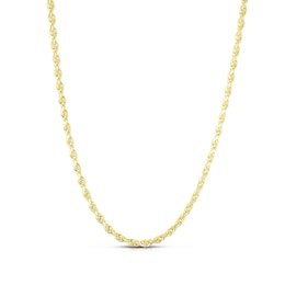 4.0mm Rope Chain Necklace in Solid 10K Gold - 18”