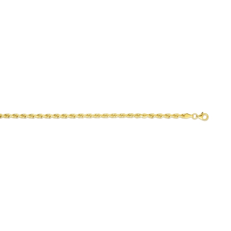 Main Image 2 of 4.0mm Rope Chain Necklace in Solid 10K Gold - 20”