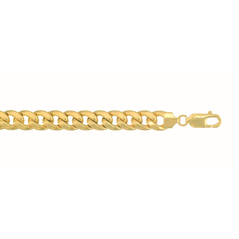 8.2mm Miami Cuban Curb Chain Necklace in Semi-Solid 10K Gold - 22"