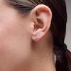 Thumbnail Image 2 of Shooting Star 0.12 CT. T.W. Certified Lab-Grown Multi-Diamond Rhombus-Shaped Stud Earrings in Sterling Silver (F/VS2)