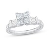 Thumbnail Image 2 of 1.95 CT. T.W. Princess-Cut Diamond Quad Bridal Set in 14K White Gold