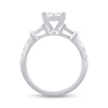 Thumbnail Image 3 of 1.95 CT. T.W. Princess-Cut Diamond Quad Bridal Set in 14K White Gold