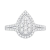 Thumbnail Image 4 of 3.95 CT. T.W. Princess-Cut Multi-Diamond Cushion Frame Engagement Ring in 10K White Gold