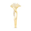 Thumbnail Image 2 of 0.58 CT. T.W. Pear-Shaped Diamond Double Frame Engagement Ring in 14K Gold