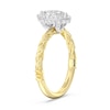 Thumbnail Image 2 of Enchanted Disney Rapunzel 0.80 CT. T.W. Marquise-Cut Diamond Frame Engagement Ring in 14K Two-Tone Gold