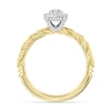 Thumbnail Image 3 of Enchanted Disney Rapunzel 0.80 CT. T.W. Marquise-Cut Diamond Frame Engagement Ring in 14K Two-Tone Gold