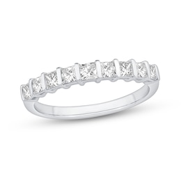 0.69 CT. T.W. Princess-Cut Diamond Anniversary Band in 14K White Gold