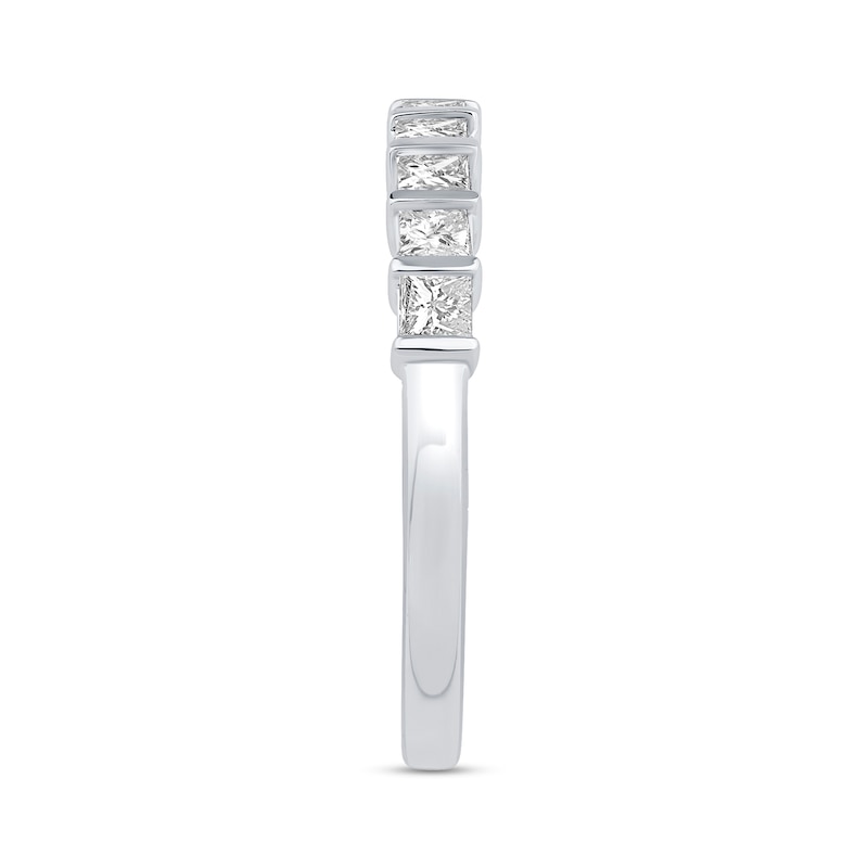 Main Image 2 of 0.69 CT. T.W. Princess-Cut Diamond Anniversary Band in 14K White Gold