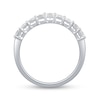 Thumbnail Image 3 of 0.69 CT. T.W. Princess-Cut Diamond Anniversary Band in 14K White Gold