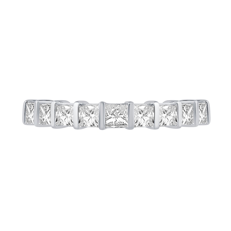 Main Image 4 of 0.69 CT. T.W. Princess-Cut Diamond Anniversary Band in 14K White Gold