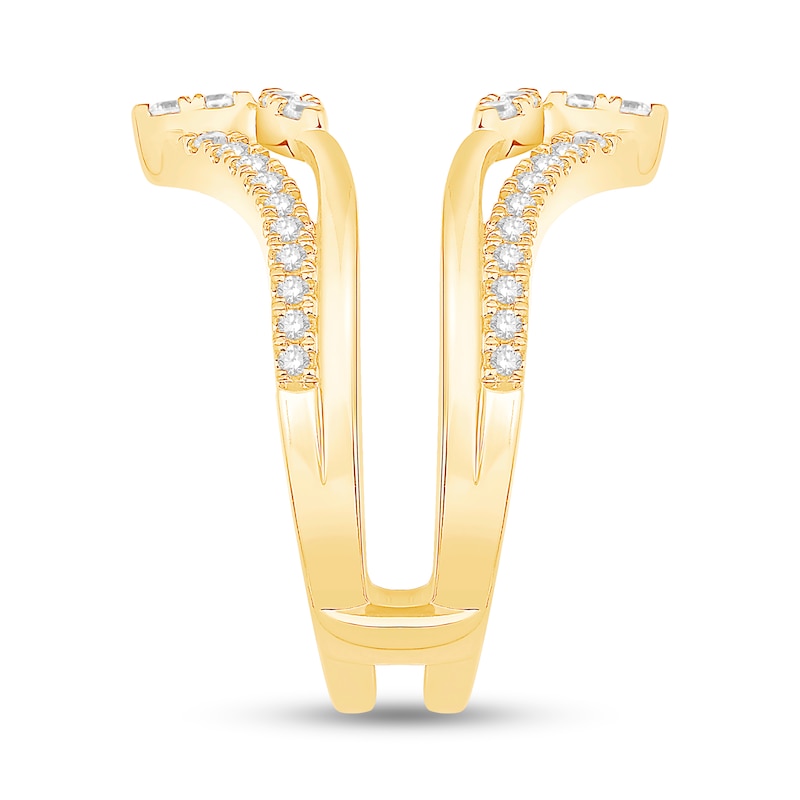 Main Image 2 of 0.45 CT. T.W. Diamond Marquise Detail Enhancer Ring in 14K Gold