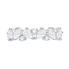 Thumbnail Image 1 of 0.95 CT. T.W. Pear-Shaped and Round Diamond Anniversary Band in 14K White Gold